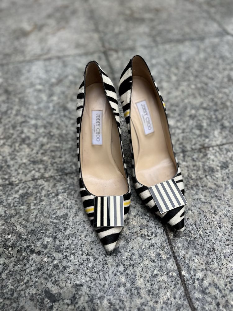 Szpilki czarno biale Jimmy Choo 40.5