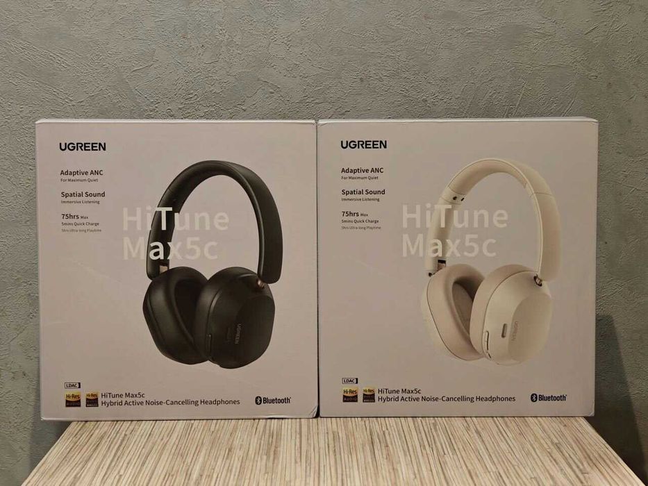 Навушники безпровідні UGREEN HiTune Max5c Black Hi-Res LDAC накладні