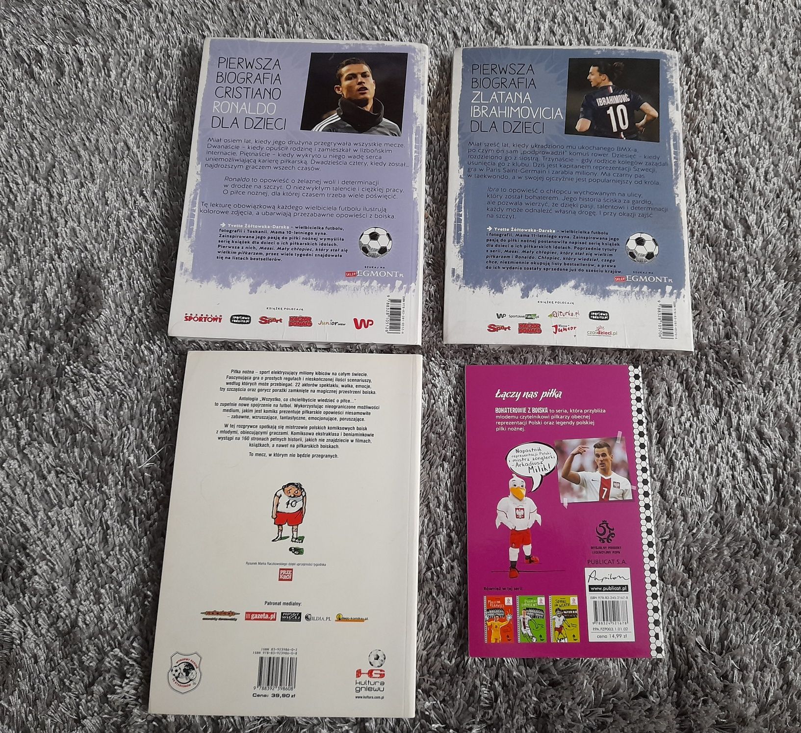 Książki Ronaldo Piłka nożna. 4 Książki + Komiks. Zobacz!