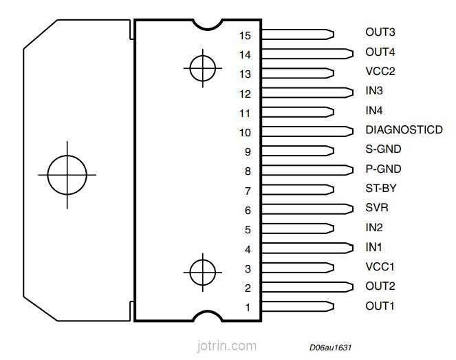 STA540 : 4 x 13 W dual-quad power amplifier      (NOVO)