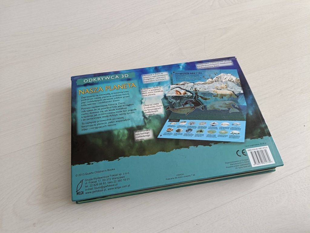 Książka odkrywca 3d nasza planeta podróż dookoła i do wnętrza ziemi 3d