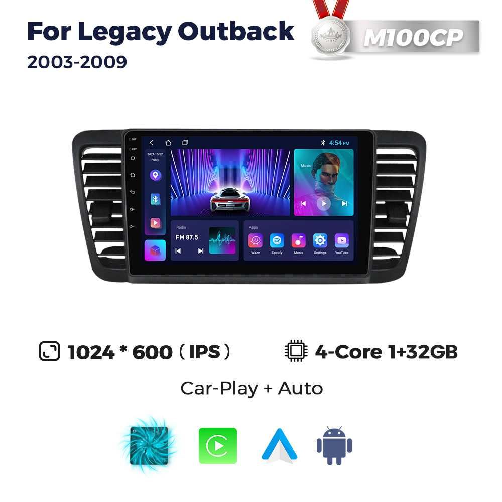 Штатна магнітола Subaru Legacy Outback android GPS навігація Субару