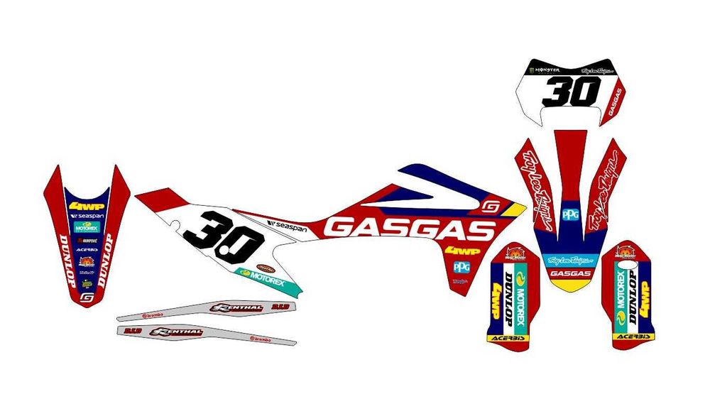 Наклейки Husqvarna Geon Xroad YCF Beta Kayo Gas Gas Husaberg TM SHERCO