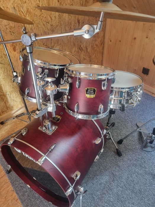 YAMAHA STAGE CUSTOM + Zildjian-kompletna perkusja, stan idealny! Dowóz