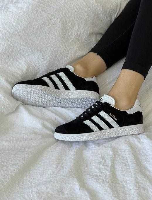 Кроссовки Adidas Gazelle Black White 36-45 адидас газель Топ качество