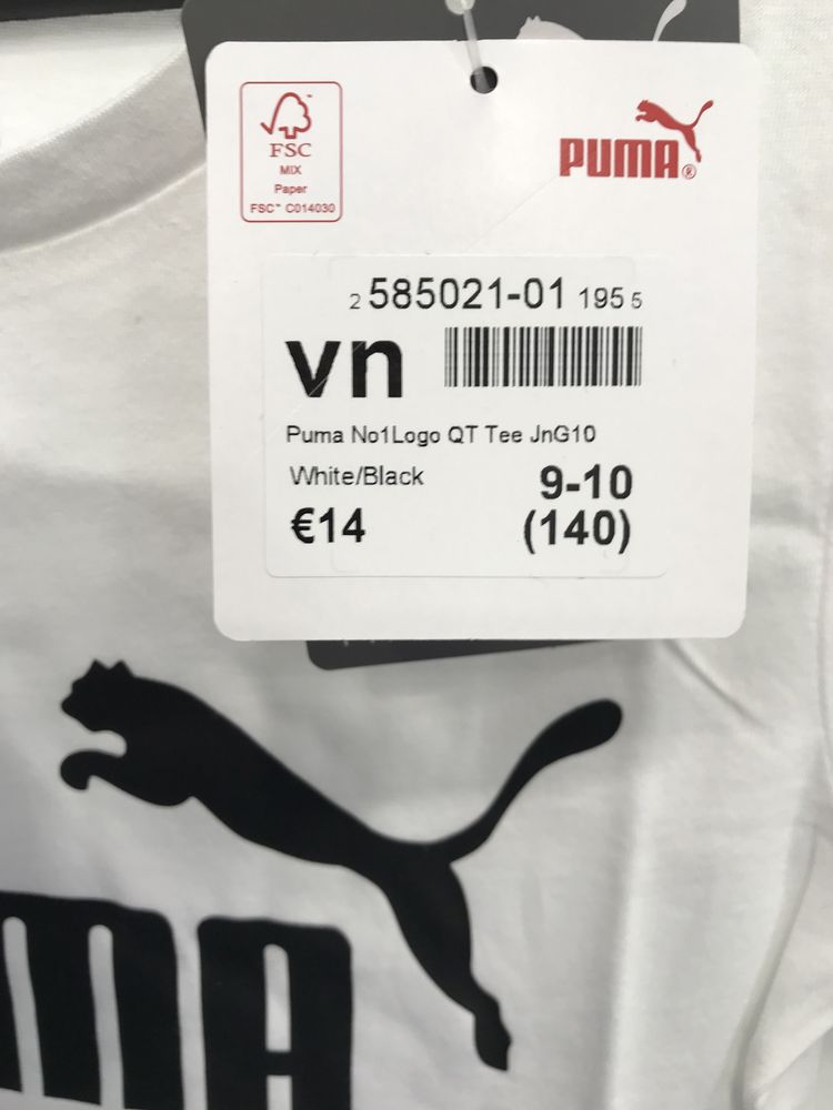 Нова футболка Puma Essentials 5-10 років xs/s/m