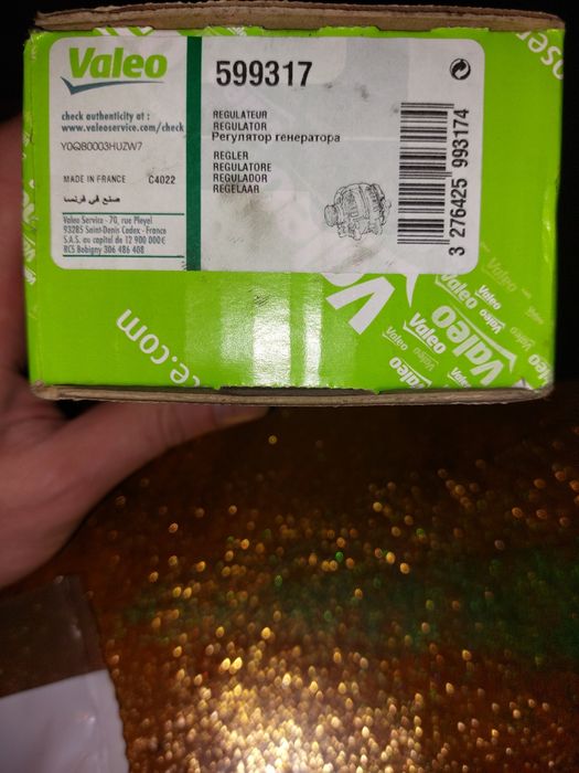 VALEO 599317 реле регулятор генератора