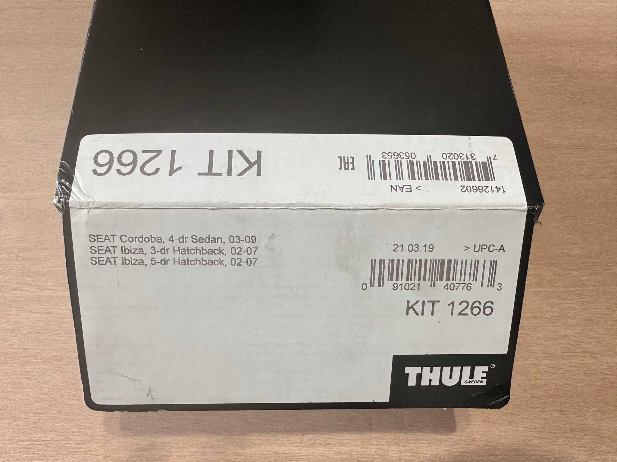 Thule 754 + Kit 1266 (para Seat Ibiza e Cordoba)