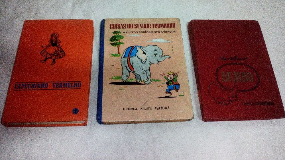 livros majora, capuchinho vermelho, dumbo