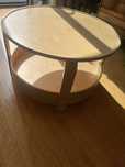 Ikea borgeby stolik drewniany kawowy okragly