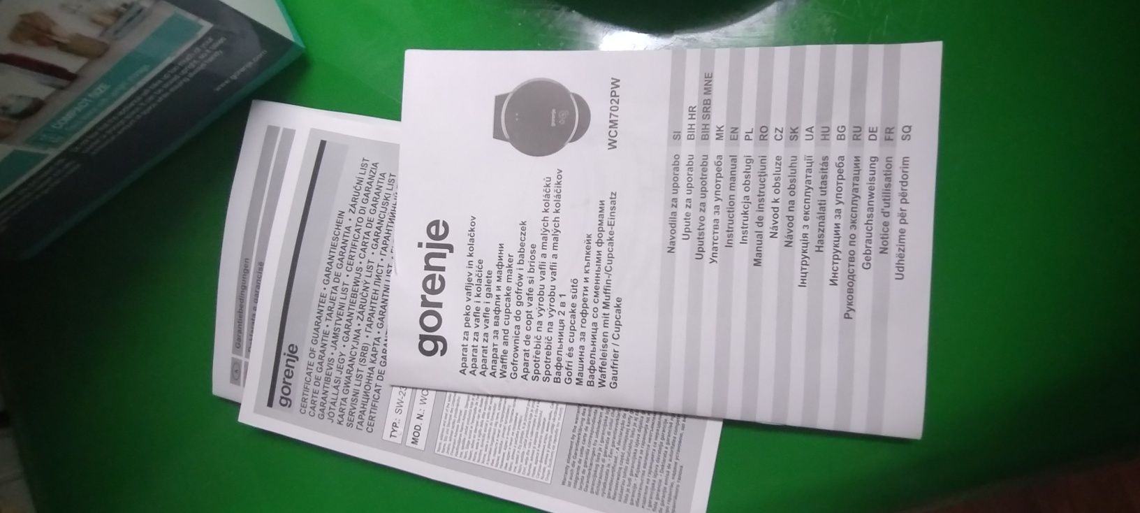 Вафельница Gorenje WCM702PW
