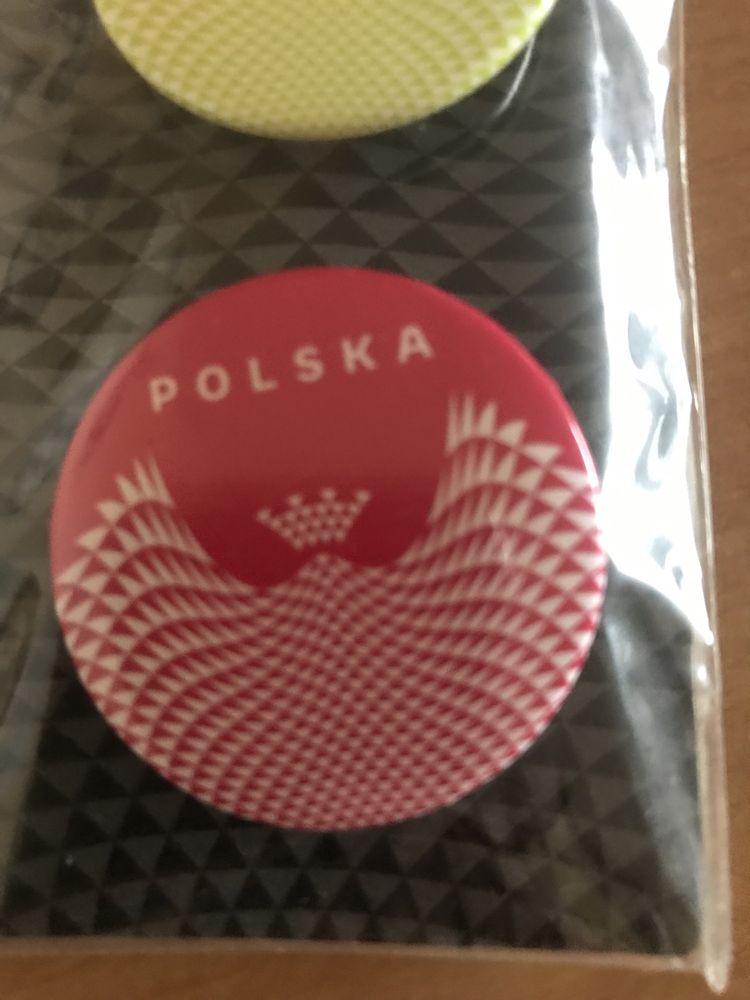 Komplet przypinek Polska