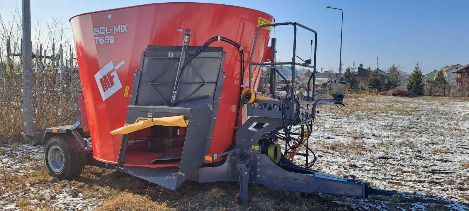 Wóz paszowy Bel-Mix Metal-Fach T 659 Obniżony - Paszowóz  10 m3