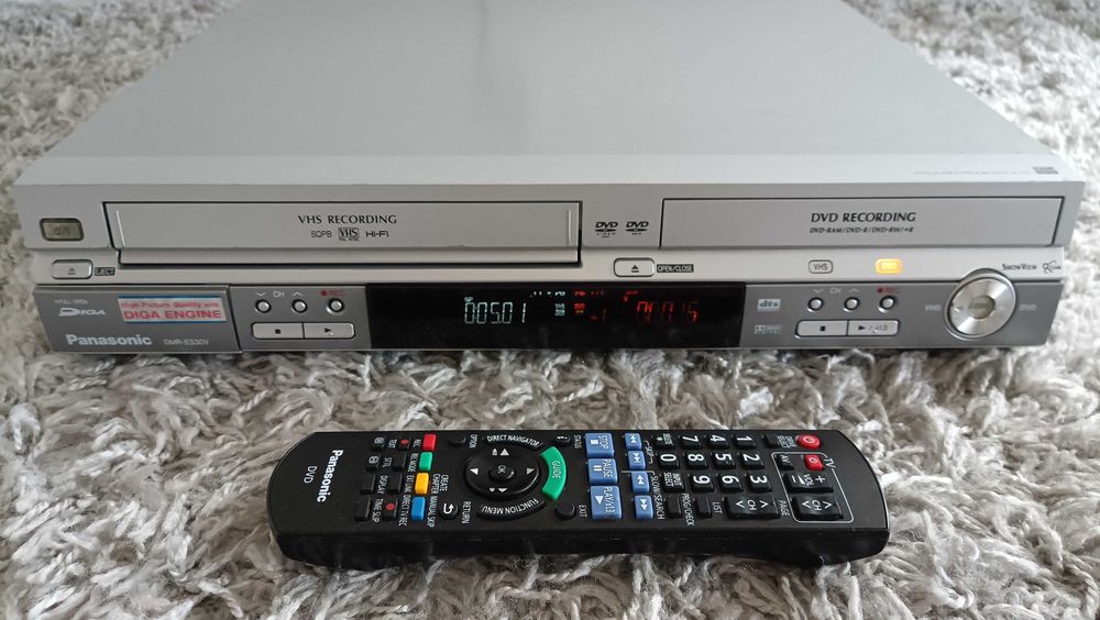 Magnetowid Nagrywarka Video VHS DVD Panasonic DMR-ES30V HI-FI 6g pilot