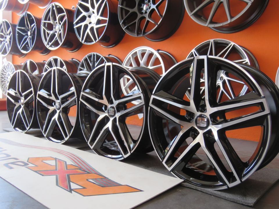 Jantes Look Seat Ibiza 6j FR 17 x 7.5 et45 5x100 Preto + Polido