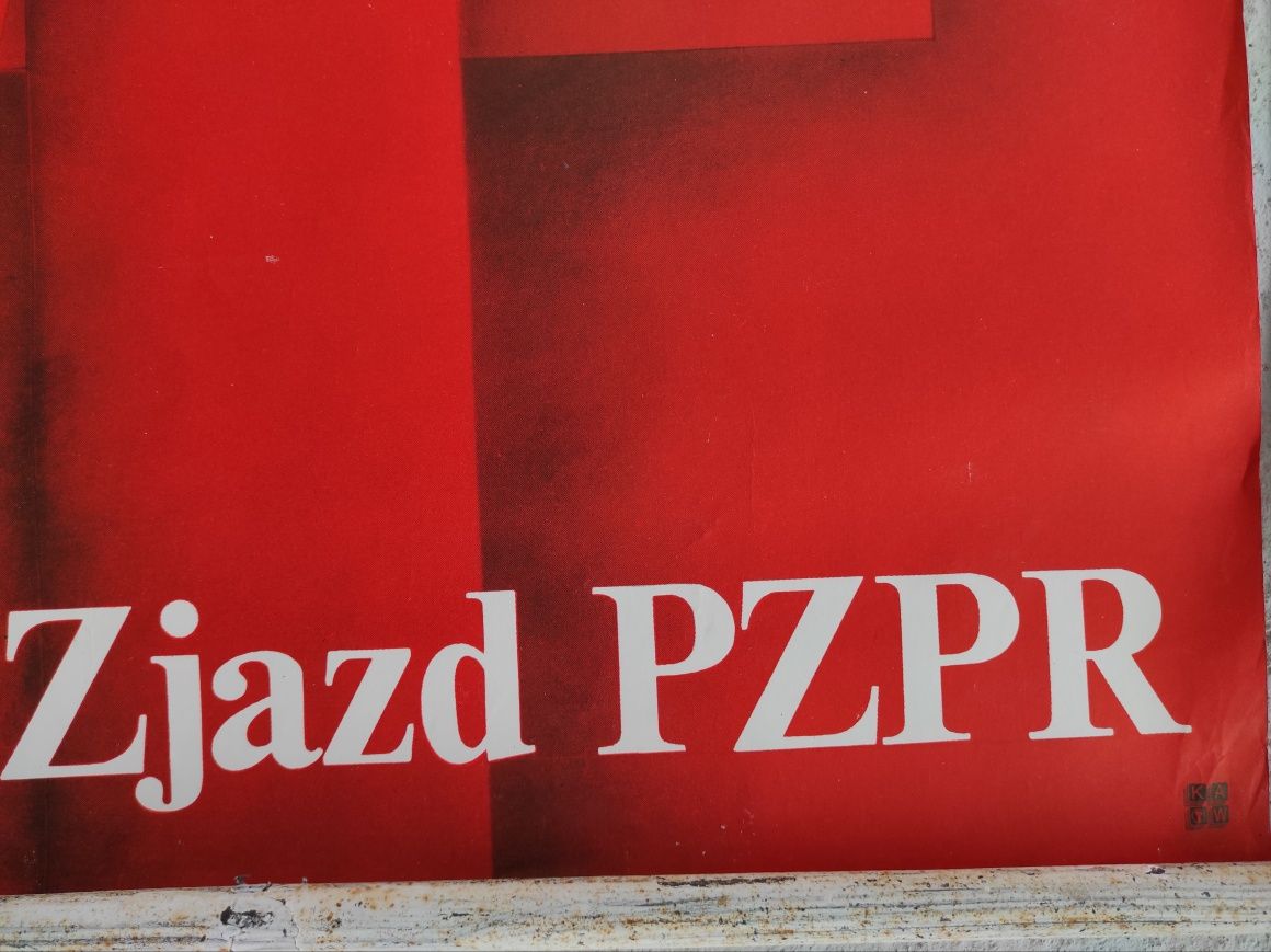 Plakat Propagandowy PRL PZPR ZSRR -3sztuki