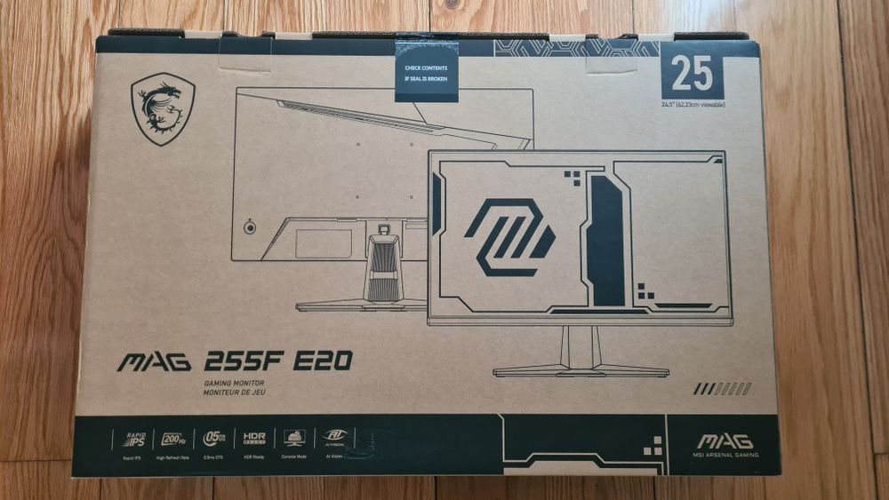 monitor MSI MAG 255F E20 200hz 0.5ms Full HD