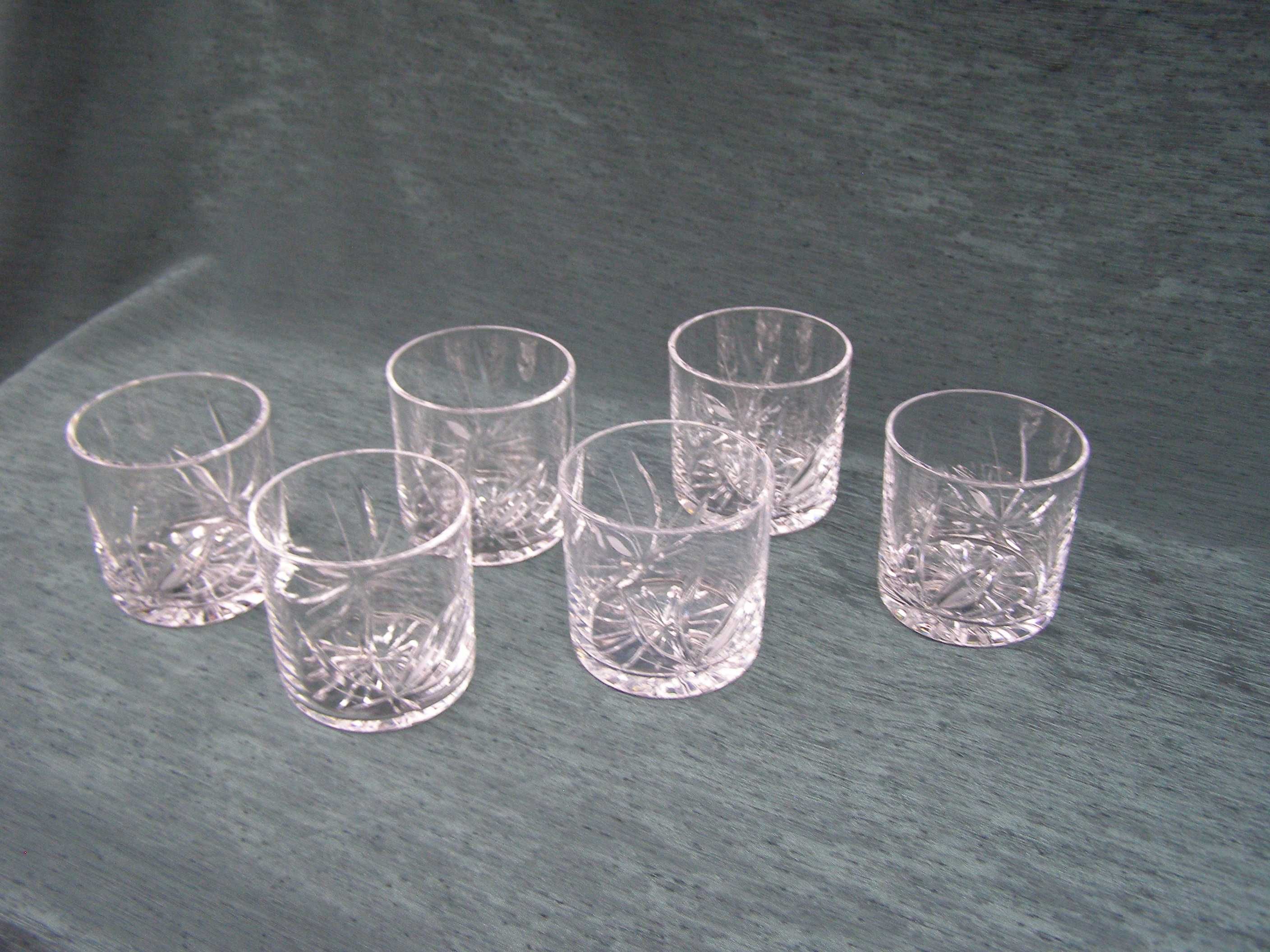 Kryształowe szklanki np. do whisky, 11 szt.