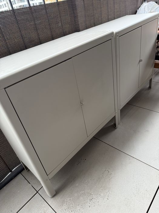 2x Szafka wew/zew, beżowy Ikea metalowa Rezerwacja