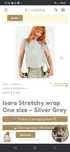 Isara Stretchy wrap One size verde/cinza
