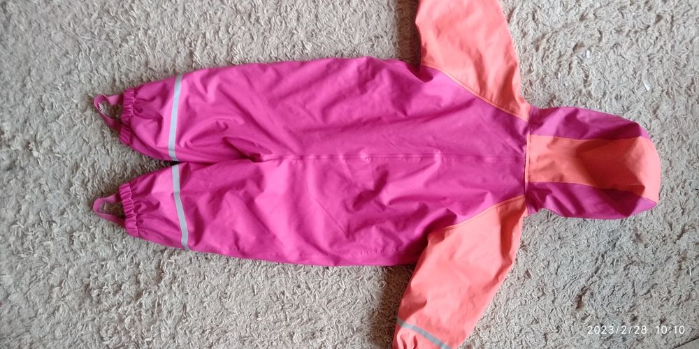 Комбинезон грязепруф дождевик для девочки на флисе impidimpi