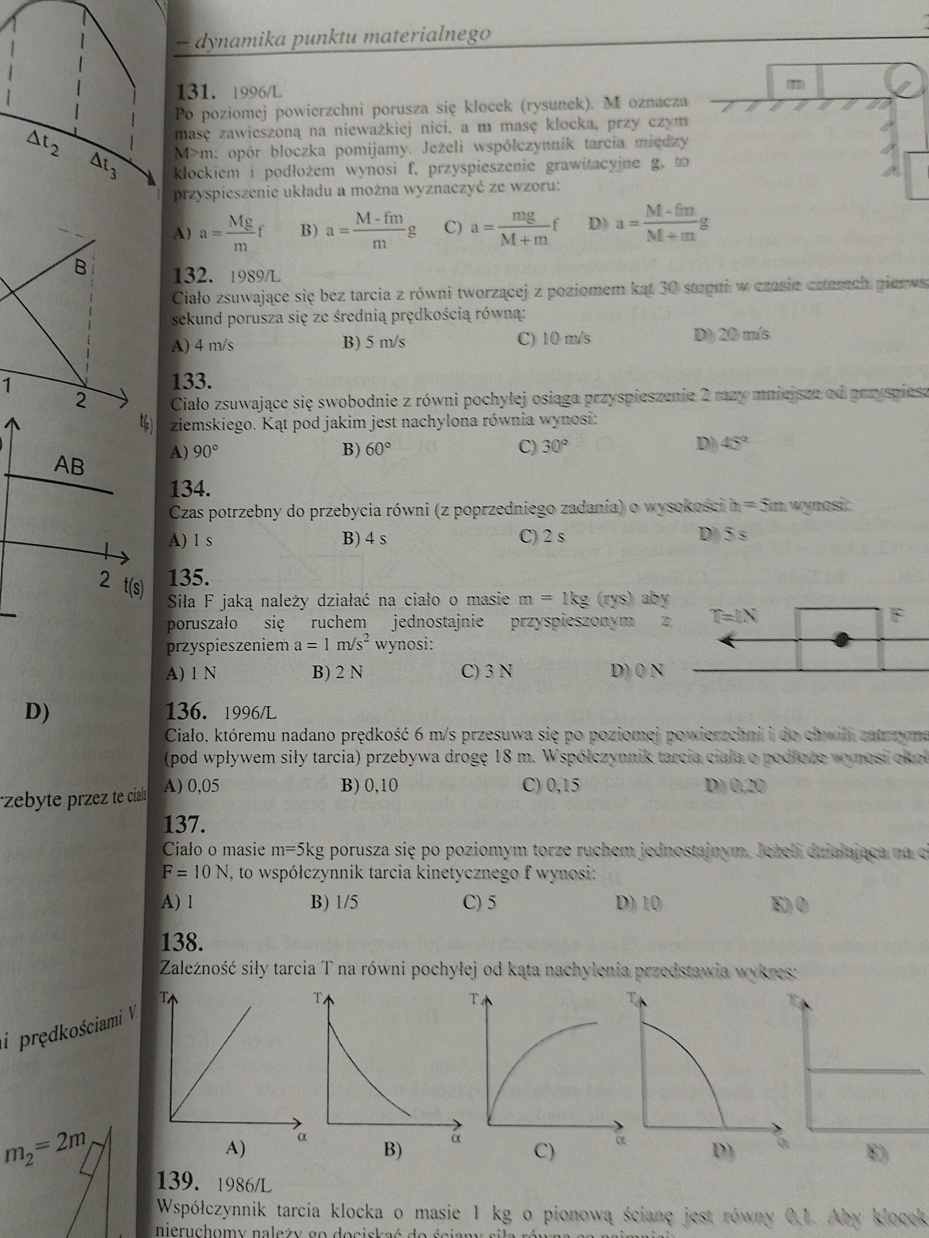 Fizyka wybór testów z 1998 roku