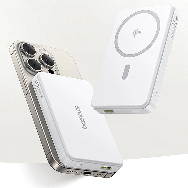 Powerbank Baseus Airpow II 10000mAh Qi2 z MagSafe 22,5W z kablem Baseu