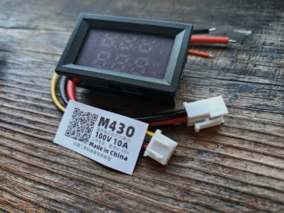 Вольтметр - амперметр DC 0-100V 10A приборный и дисплей 0.28" Feiyang
