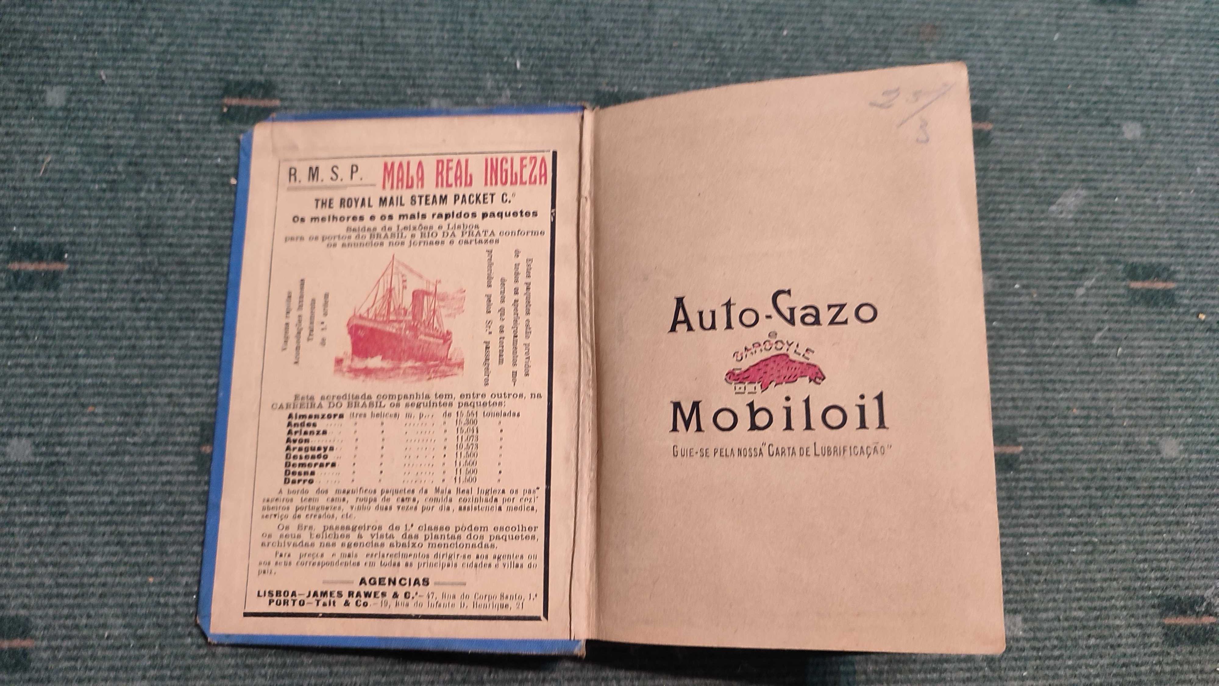 Manual do Viajante em Portugal - Auto-Gazo Mobiloil, 1924