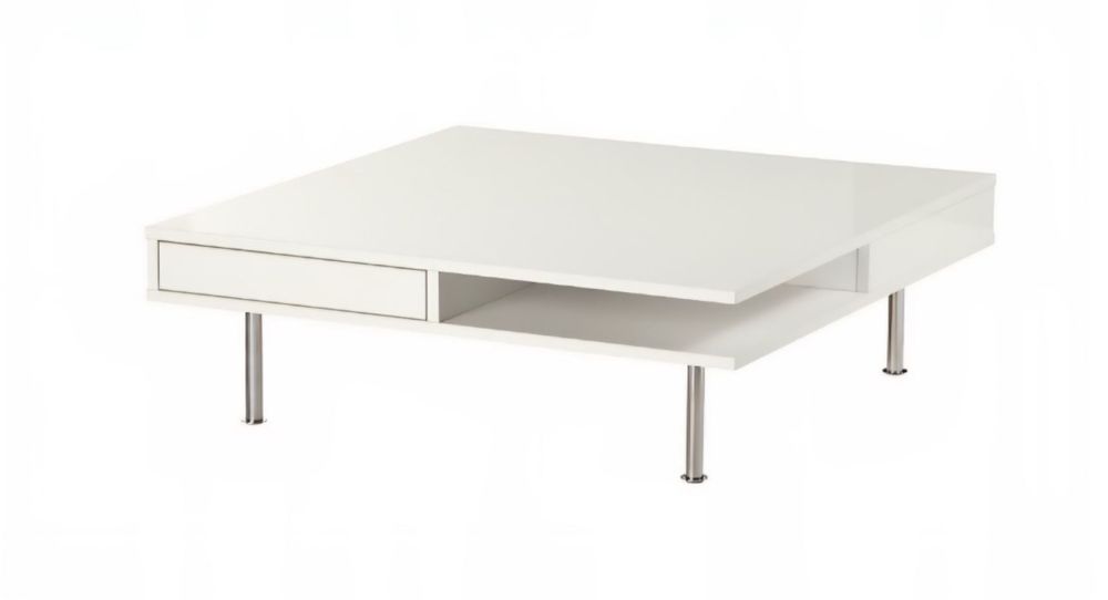 Stolik kawowy ikea bialy polysk 95 cm x 95 cm