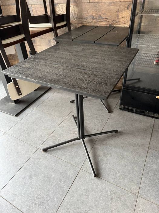 Стіл чорний квадратний (2шт)