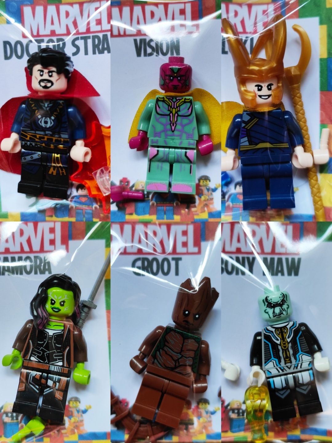 8 Figuras comp. LEGO NINJAGO Super Heróis Várias MINIFIGURAS