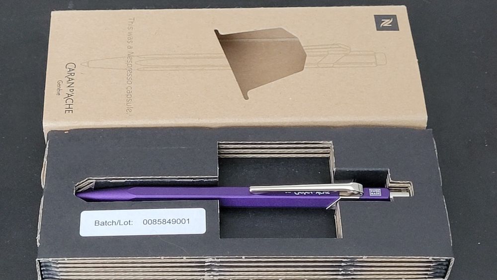 Caran d'Ache 849 Nespresso edycja no 3 długopis fioletowy