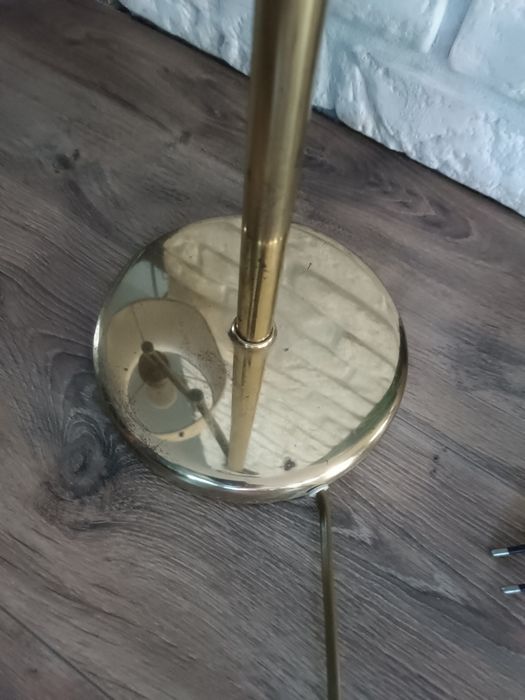 Lampa Vintage mosiężna biurkowa do gabinetu