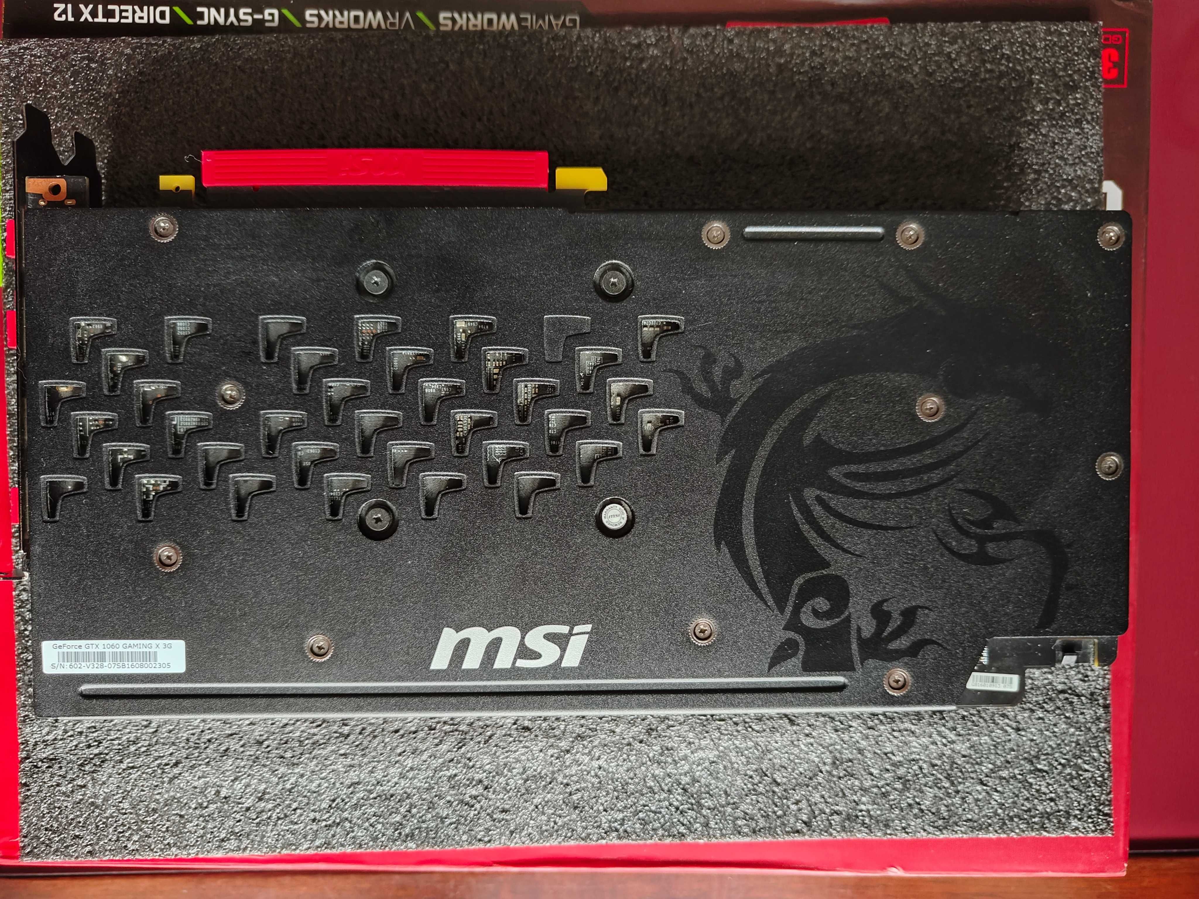 Видеокарта MSI GeForce GTX 1060 Gaming X 3GB