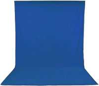 Fundo azul 3x3.6m algodão para estúdio fotografia e vídeo