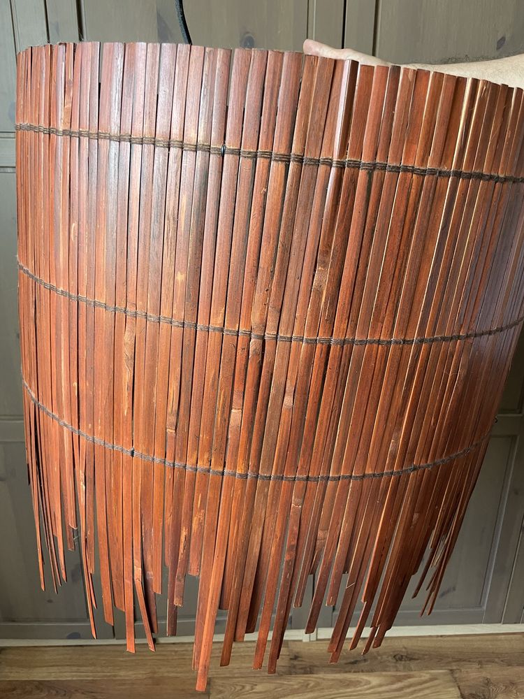 Lampa bambusowa rattan Rotvik
