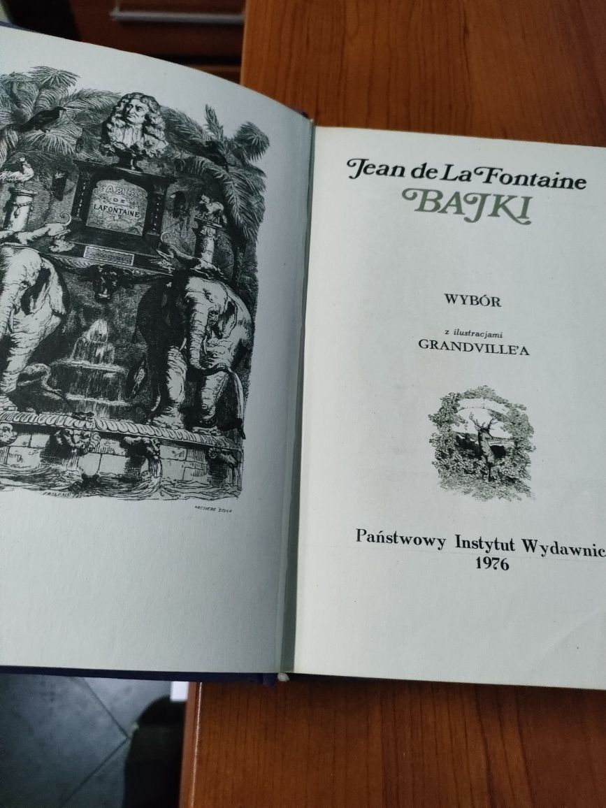 Jean de La Fontajne Bajki wydanie 1976