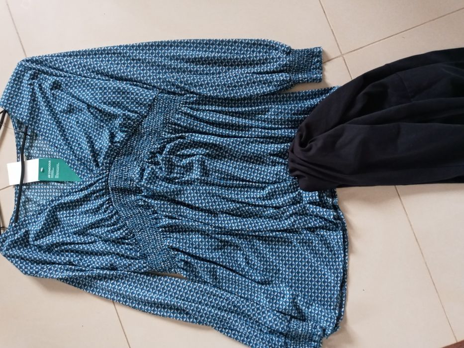 Zestaw bluzka spodnie ciążowe H&M mamma rozm L