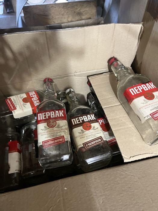 Пляшки первак 0,5 бугель  бугельний корок