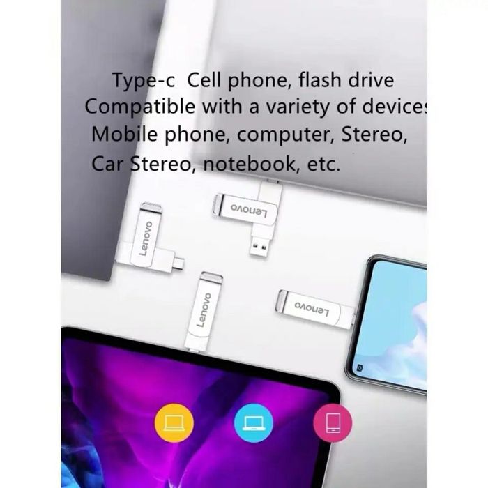 Type-C + USB 2ТВ флешка 2в1 флеш накопитель