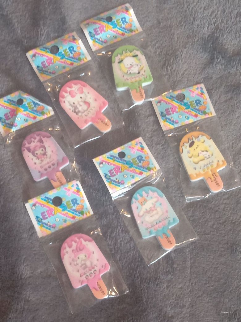 Gumki do mazania sanrio
