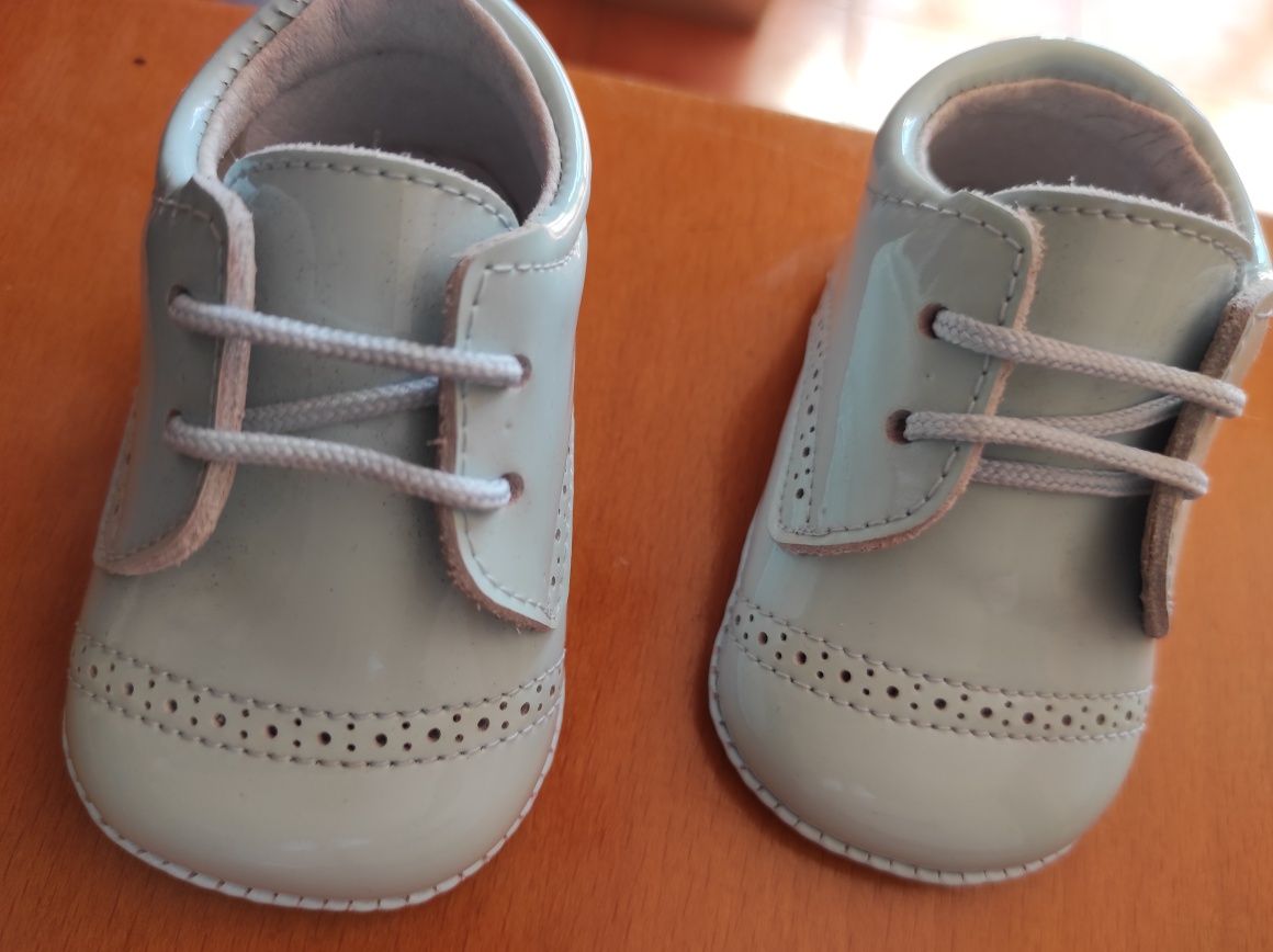 Sapatos de menino Azul bebé Verniz Tam. 17