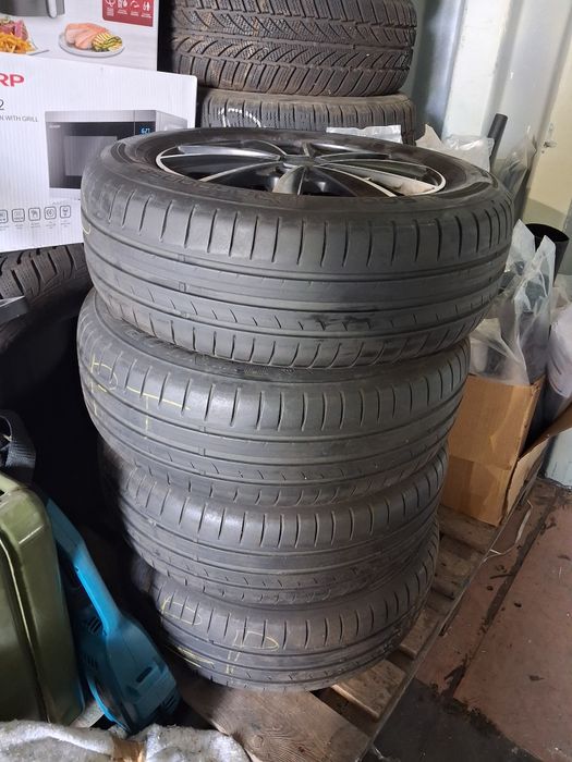 Felgi aluminiowe i letnie opony dunlop 195/65 R15 cali