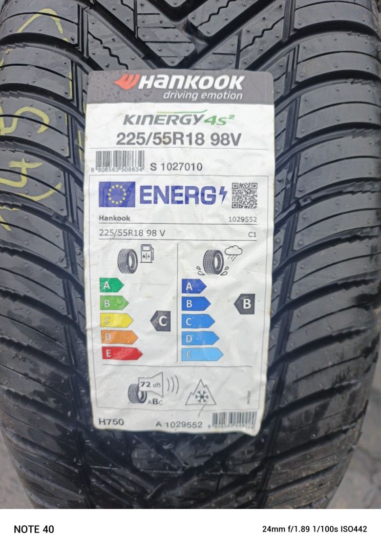 Nowe opony wielosezonowe 225/55/18 Hankook 24r 2 sztuki