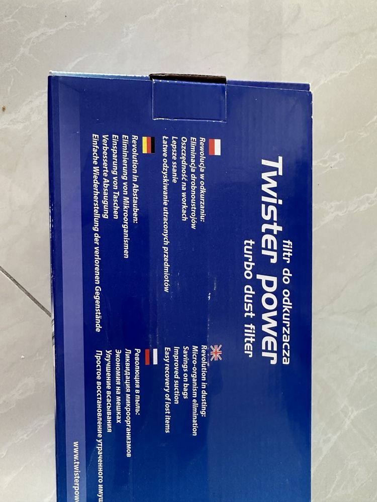 2 x filtr do odkurzacza Twister Power Turbo dust filter