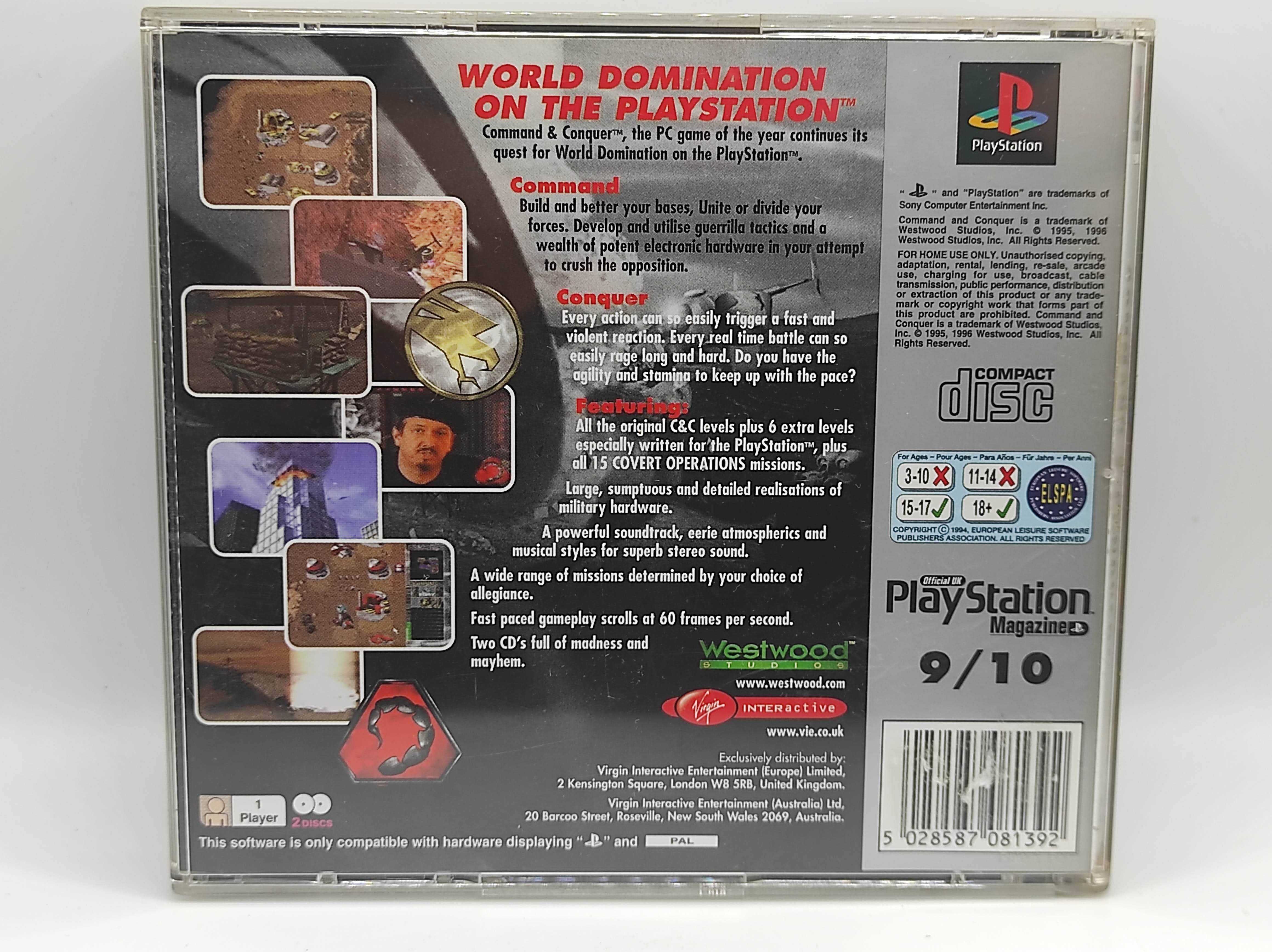 Gra Command and Conquer (PSX) Stan BDB