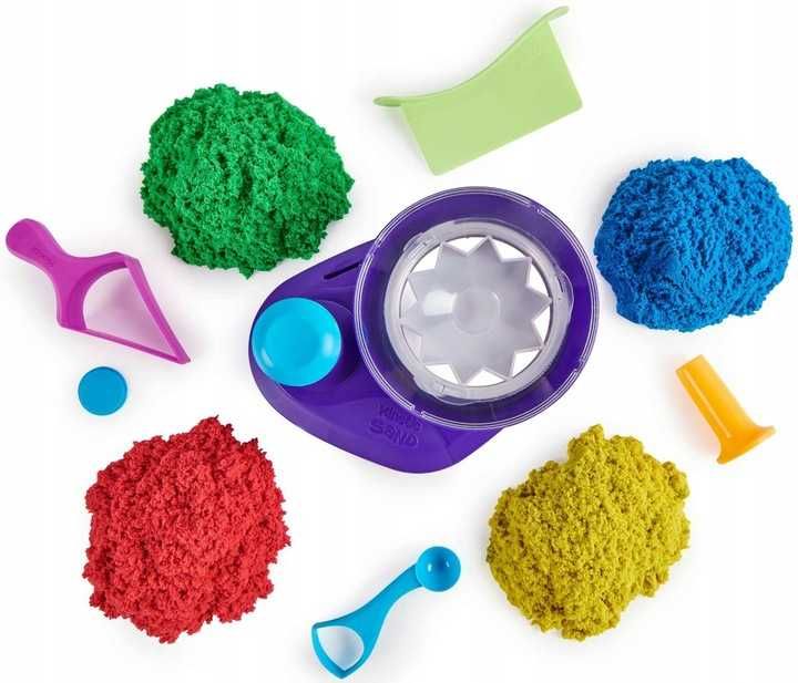 Kinetic Sand ZAKRĘCONE kolory OBROTOWA MASZYNKA nowa zabawka