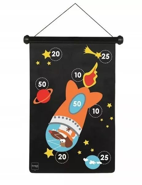 Rzutki magnetyczne rozmiar L Kosmos. Scratch