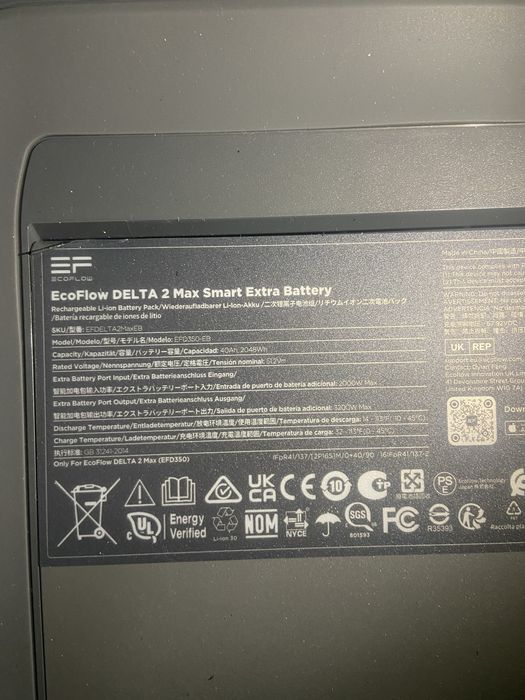 Bateria Extra Portátil Delta 2 Ecoflow